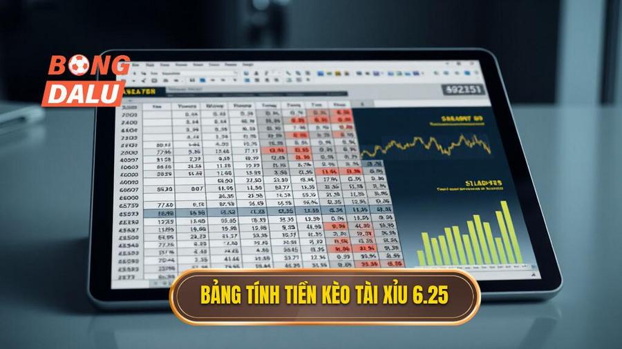 Bảng tính tiền chi tiết cho kèo tài xỉu 6.25
