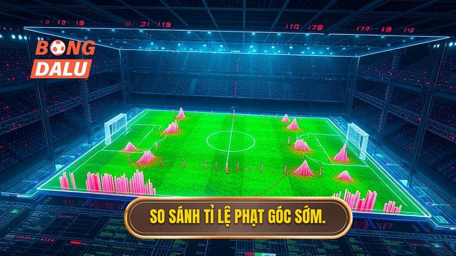 Bảng so sánh khả năng xảy ra phạt góc sớm dựa trên phong cách thi đấu